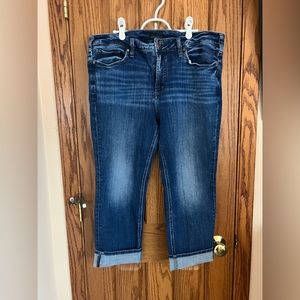 Silver Jean Capris